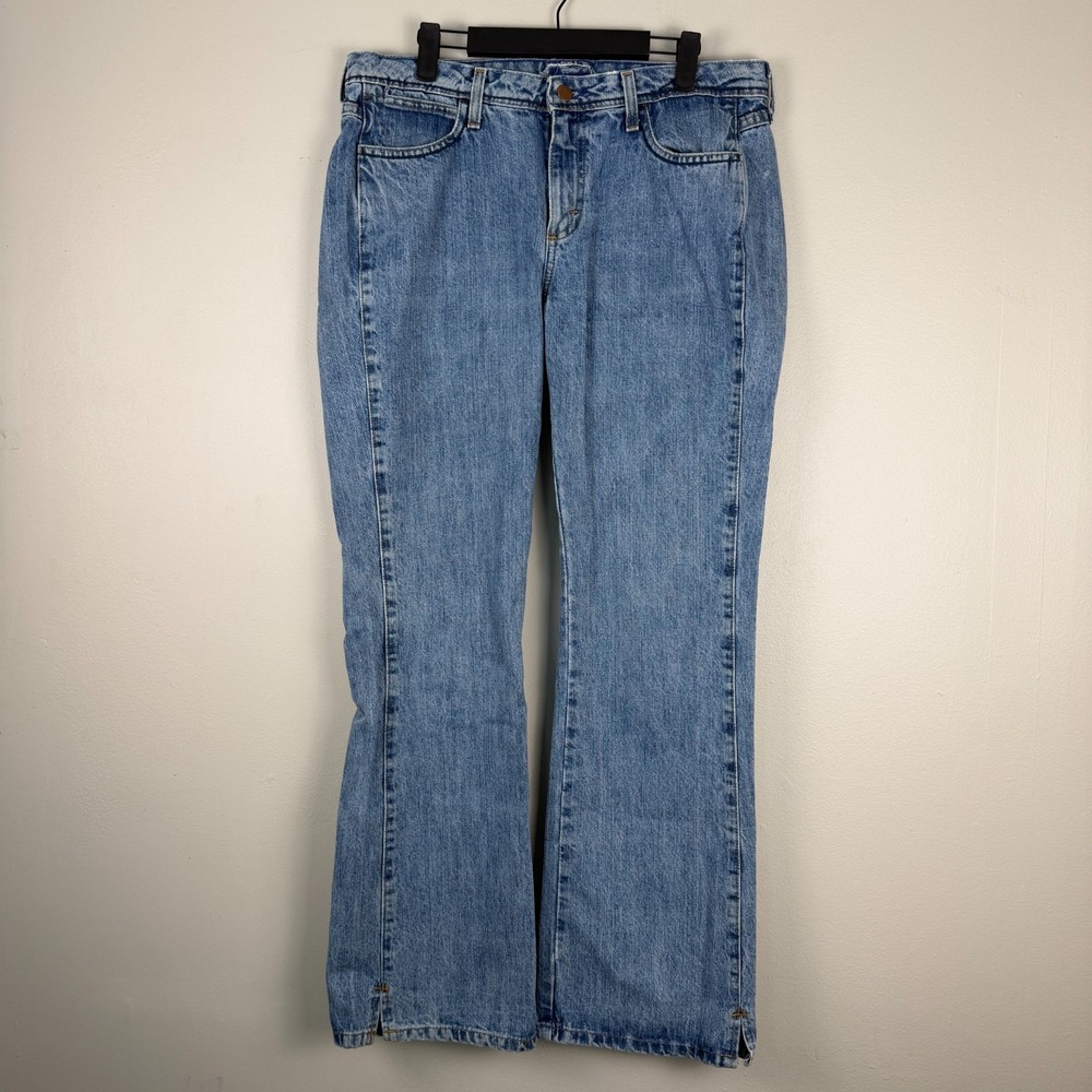 Wrangler Premium Patch Jeans Womens 11/12 (33x31) Blue Denim Mid-Rise Light Wash